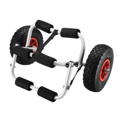 Kokoontaitettava alumiininen kuljetusvaunu kanootille kajakille ja veneille max 45 kg