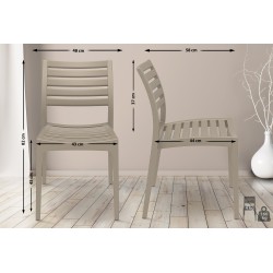 Säänkestävä pinottava puutarhatuoli terassille ja parvekkeelle