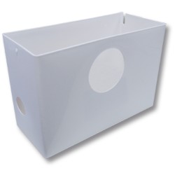 Vaihtokuori jätevesipumppausasemalle 600 W, 3/1-nostoasema, muovi, DN40 ja DN100, valkoinen