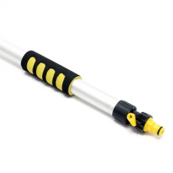 XPOtool 2in1 teleskooppipesuharja 145-300 cm letkuliitännällä, harja, sieni ja kumilasta