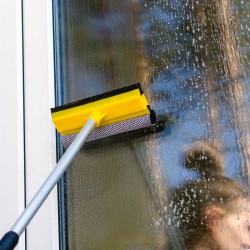 XPOtool 2in1 teleskooppipesuharja 145-300 cm letkuliitännällä, harja, sieni ja kumilasta