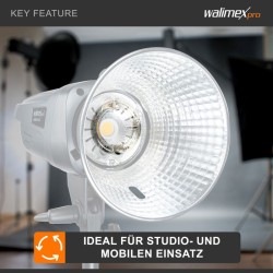 Walimex pro varaosalampu Emerger 200 ja VE-150/200 Excellence -salamoihin, 150-200 W, 5400-5800 K