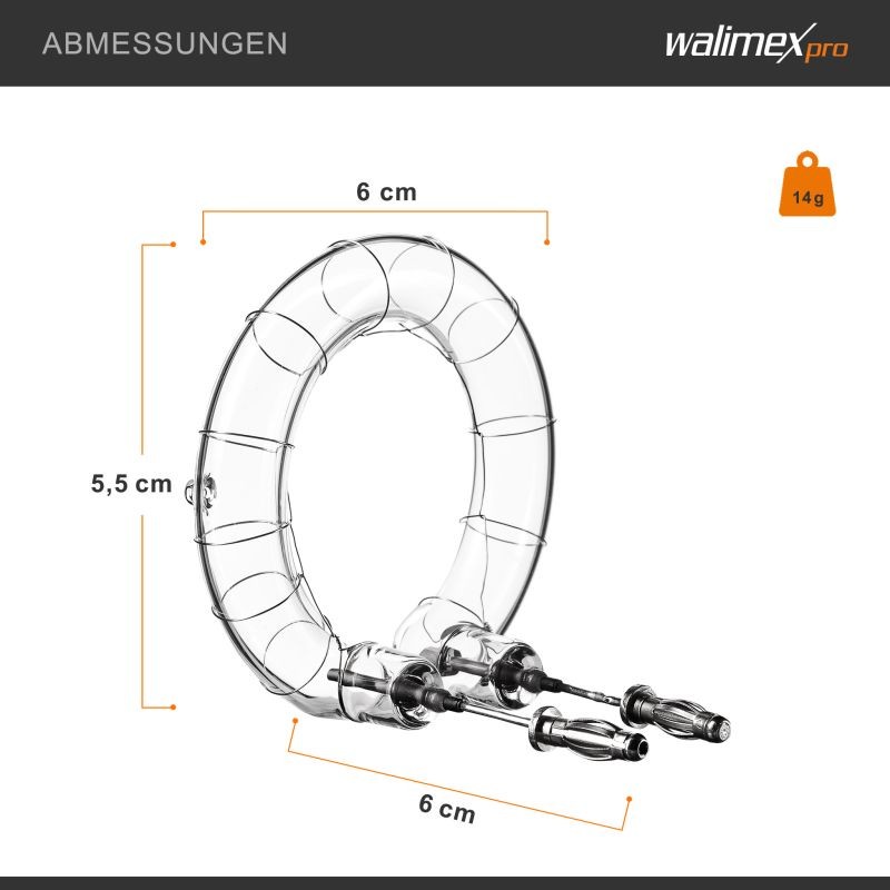 Walimex pro varaosalampu Emerger 200 ja VE-150/200 Excellence -salamoihin, 150-200 W, 5400-5800 K