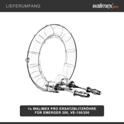 Walimex pro varaosalampu Emerger 200 ja VE-150/200 Excellence -salamoihin, 150-200 W, 5400-5800 K