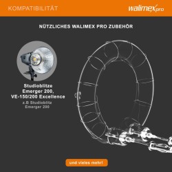 Walimex pro varaosalampu Emerger 200 ja VE-150/200 Excellence -salamoihin, 150-200 W, 5400-5800 K
