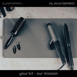 GlamSeries GlamTopper L lämmönkestävä silikonialusta 30 x 55 x 0,5 cm, harmaa