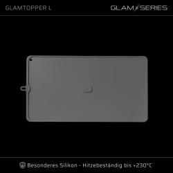 GlamSeries GlamTopper L lämmönkestävä silikonialusta 30 x 55 x 0,5 cm, harmaa