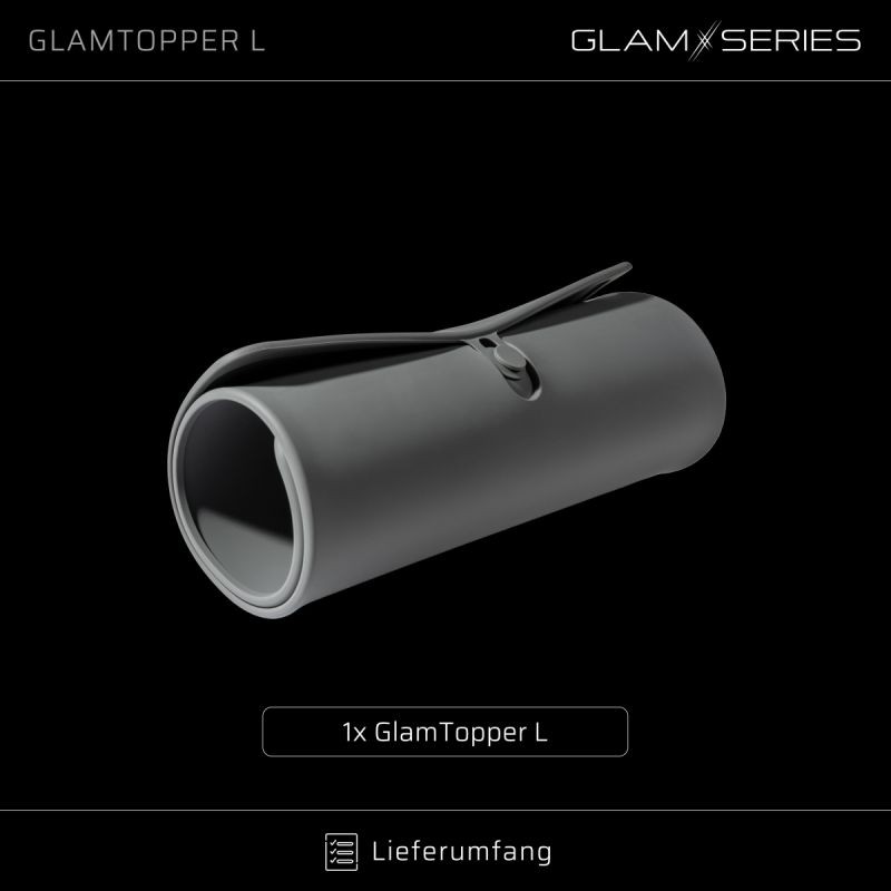 GlamSeries GlamTopper L lämmönkestävä silikonialusta 30 x 55 x 0,5 cm, harmaa