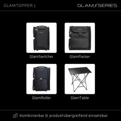 GlamSeries GlamTopper L lämmönkestävä silikonialusta 30 x 55 x 0,5 cm, harmaa