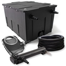 SunSun Lampisuodatinsetti CBF 550 60 000 l CTF 8000 SuperECO pumppu CUV 318 UVC selkeytin 25 m letku