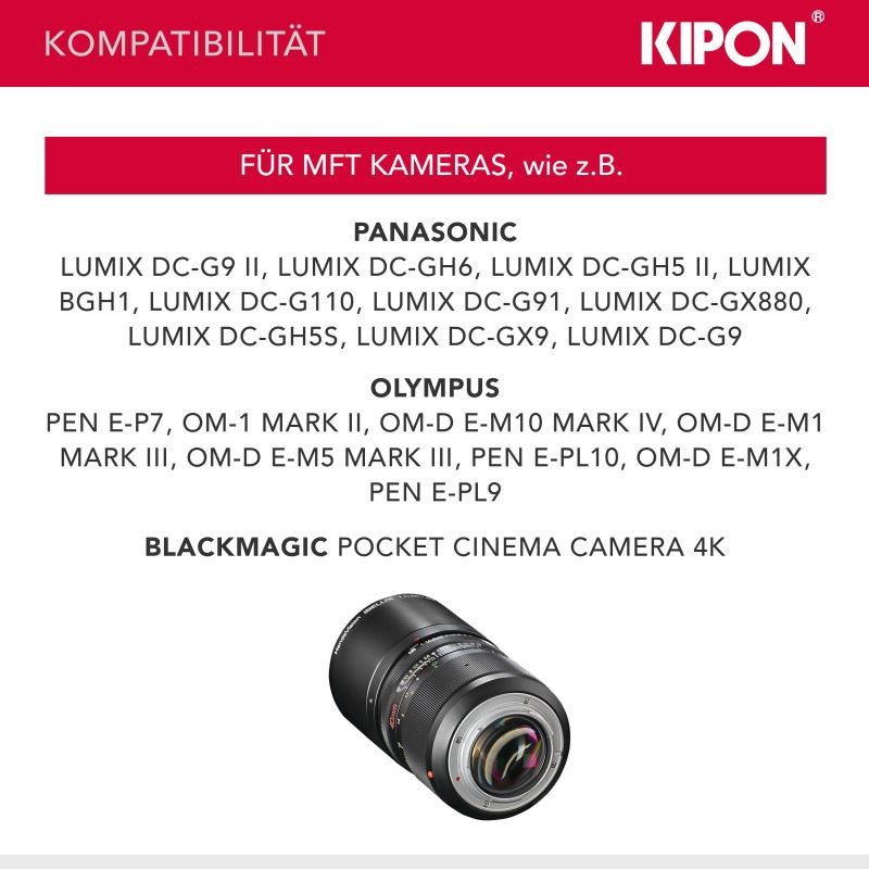 Handevision Ibelux 40 mm f/0.85 objektiivi, MFT-kiinnitys, APS-C, musta