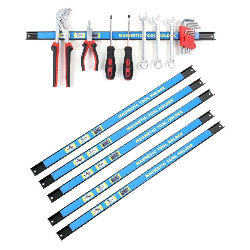 Magneettilista 6 kpl, 61 cm, hiiliteräs, sininen
