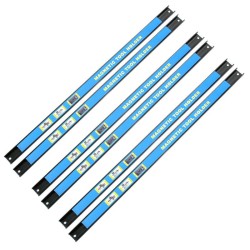Magneettilista 6 kpl, 61 cm, hiiliteräs, sininen