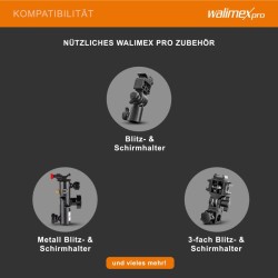 Walimex pro 2 in 1 heijastus ja läpikuultava varjo 150 cm 17656 valkoinen hopea musta