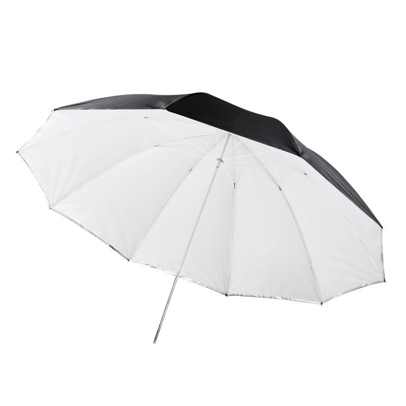 Walimex pro 2-in-1 heijastus- ja läpikuultava varjo 150 cm, 17656, valkoinen/hopea/musta