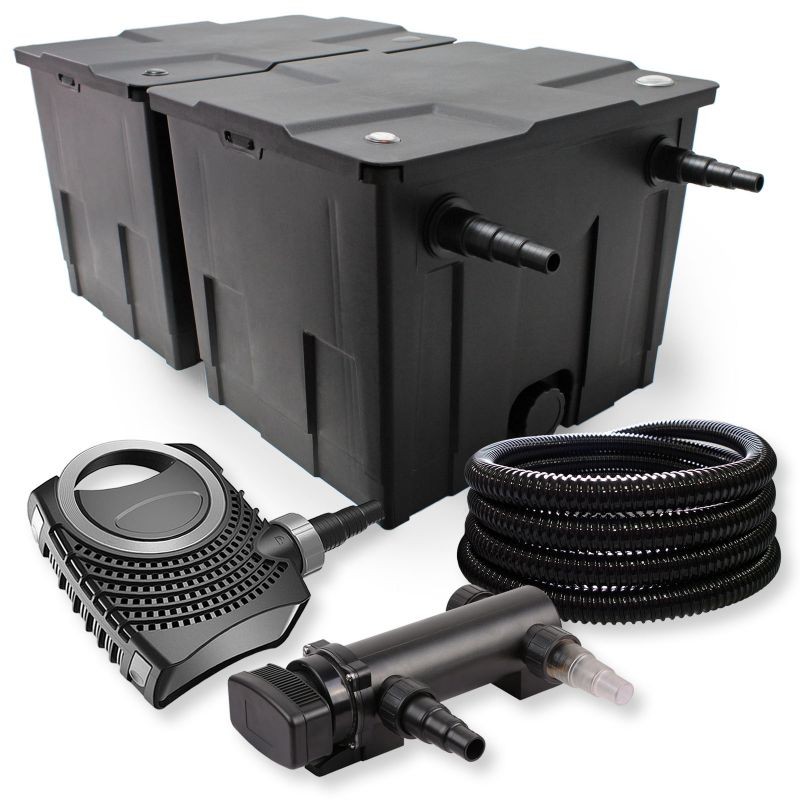 SunSun lampisuodatinsetti CBF-350B 60000 l, NEO 7000 pumppu 7000 l/h, CUV-318 UVC-laite 18 W, 25 m letku 25 mm