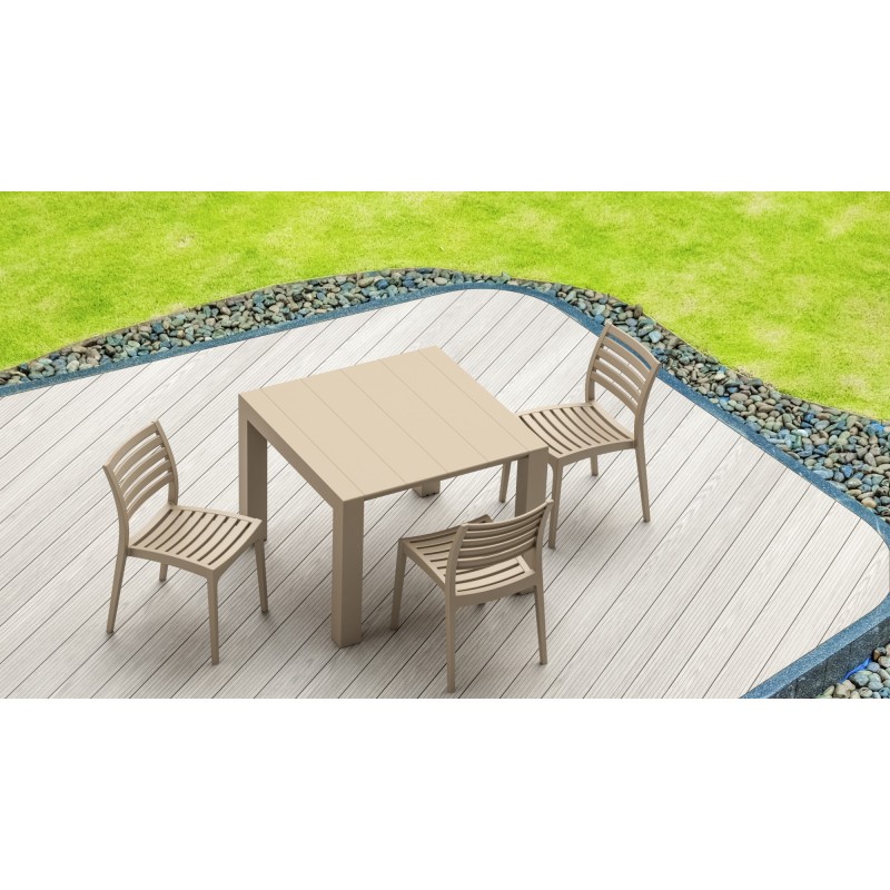 Säänkestävä pinottava puutarhatuoli terassille ja parvekkeelle