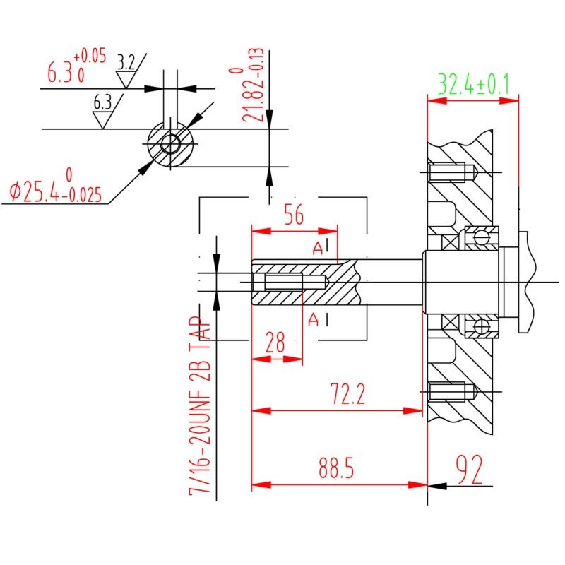 LIFAN 177 bensiinimoottori 6,6 kW (9 PS), 270 cm³, 4-tahtinen, sähkö- ja narukäynnistys, 25,4 mm kampiakseli