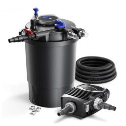 SunSun CPF 30000 painesuodatinpaketti 55W UV C NEO 12000 pumppu 12000 l h 10m letku 38mm letkukiristimet