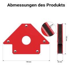 Hitsausmagneettisetti 12 kpl 11 kg 20 kg 32 kg 45 90 135 punainen