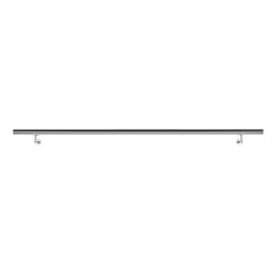 Kaide 150 cm, harjattu V2A-ruostumaton teräs, 42 mm, 2 kpl seinäkiinnikettä