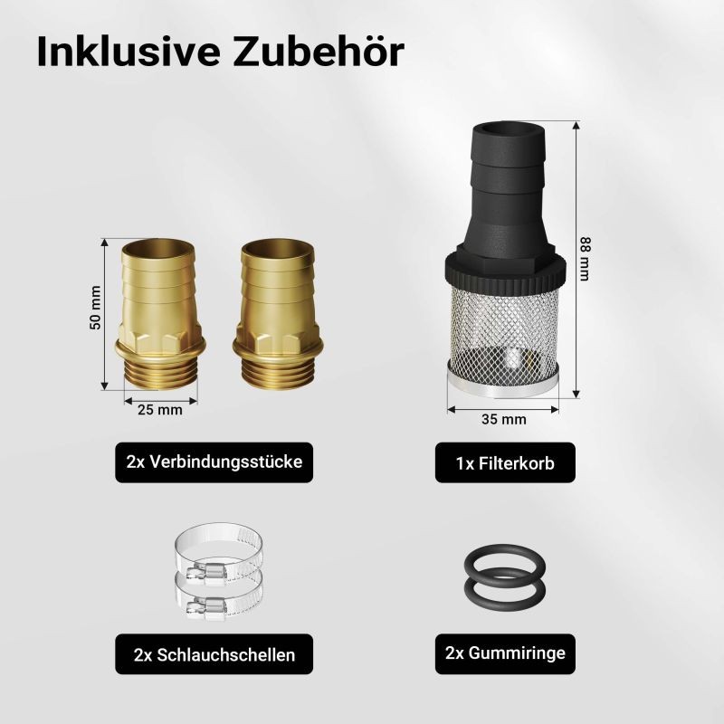 Diesel-, biodiesel- ja lämmitysöljyn siirtopumppu 12 V, 160 W, 40 l/min, itseimevä