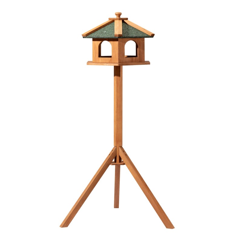 Toboli lintujen ruokintatupa 115 cm, kuusipuu, ruskea, kolmijalka