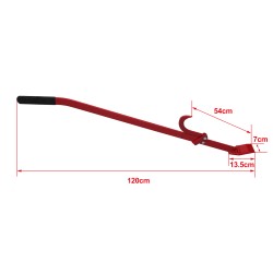 Tukkikääntäjä 120 cm, max. halkaisija 540 mm, punainen