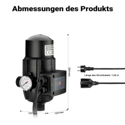 Painekytkin EPC-2 230V 10 bar kuivakäyntisuojalla pumpuille ja talousvesilaitoksille