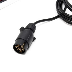 LED-valopalkki perävaunuille ja pyörätelineille, 7-napainen, 12V, 137 cm, punainen
