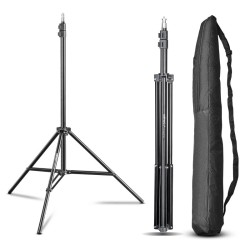 Walimex pro WT 803 valaisinjalkasetti 2 kpl alumiini max 208 cm max kantavuus 3 5 kg sisältää laukut