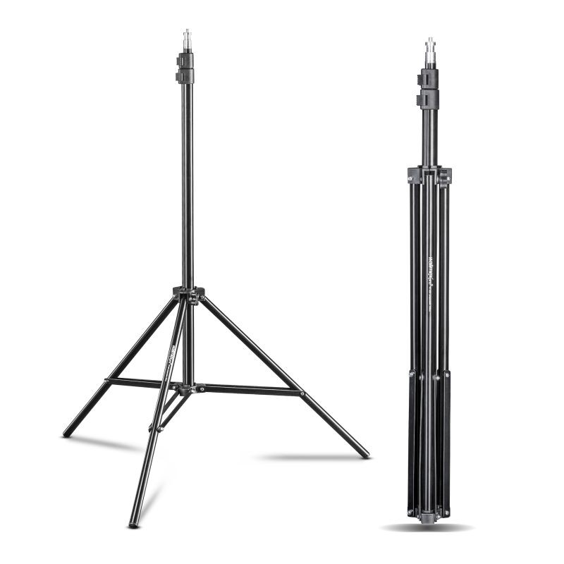 Walimex pro WT-803 valaisinjalkasetti 2 kpl, alumiini, max 208 cm, max. kantavuus 3,5 kg, sisältää laukut