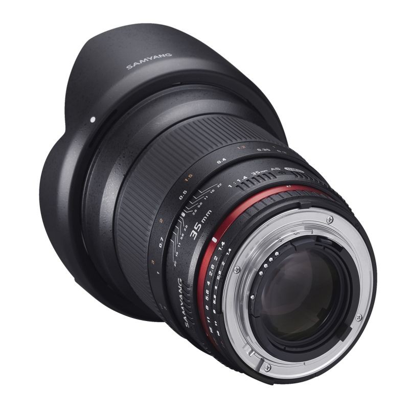 Samyang 35mm f/1.4 Canon EF laajakulmaobjektiivi, manuaalinen tarkennus