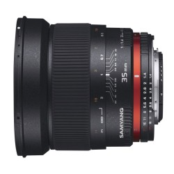 Samyang 35mm f/1.4 Canon EF laajakulmaobjektiivi, manuaalinen tarkennus