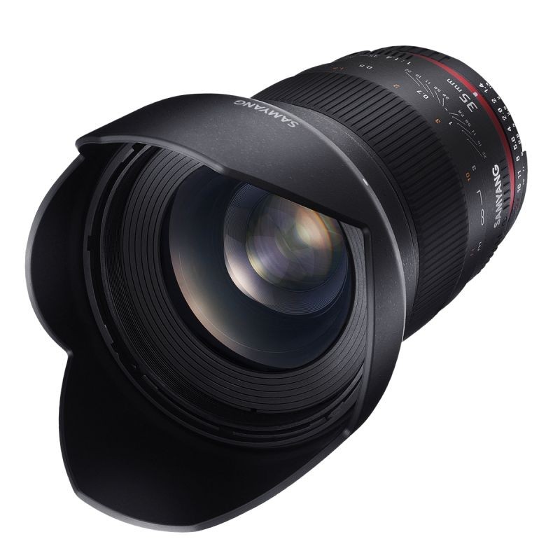 Samyang 35mm f/1.4 Canon EF laajakulmaobjektiivi, manuaalinen tarkennus