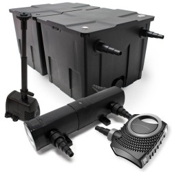 SunSun lampisetti: CBF-350B suodatin 60000 l, CUV-236 UVC-selkeytin 36 W, NEO-10000 10000 l/h, HJ-943 800 l/h