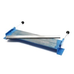 Peltitaivutin 460 mm, max. 1,2 mm, 90° taivutuskulma, valurauta, sininen ja harmaa