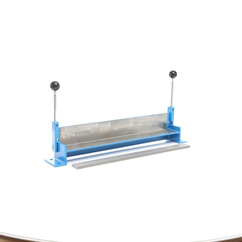 Peltitaivutin 460 mm, max. 1,2 mm, 90° taivutuskulma, valurauta, sininen ja harmaa