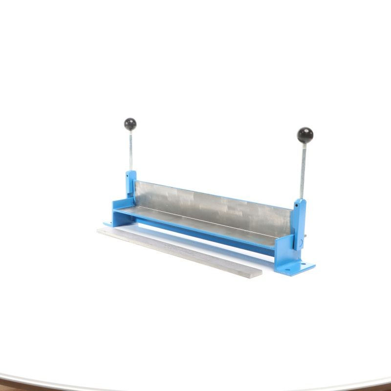 Peltitaivutin 460 mm, max. 1,2 mm, 90° taivutuskulma, valurauta, sininen ja harmaa