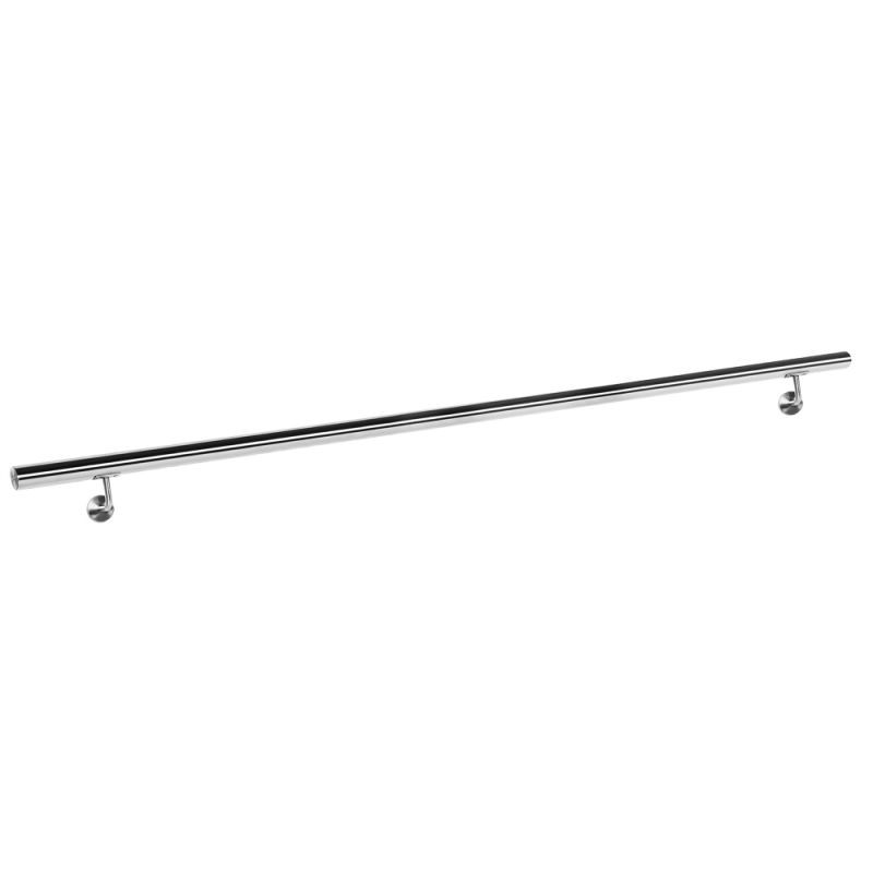 Käsijohdesetti V2A-ruostumaton teräs 160 cm, 42 mm, hopea, 2 kpl kiinnikkeet