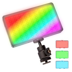Walimex pro Rainbow Pocket LED RGB videovalaisin RGBWW 3000 6500 K akku USB C App ohjaus