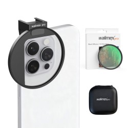 Walimex pro Suodatinpidike 67 mm älypuhelimelle diffuusiosuodatin 67 mm ja Cold Shoe kiinnike