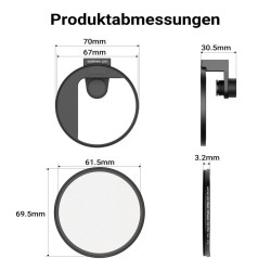 Walimex pro Suodatinpidike 67 mm älypuhelimelle, diffuusiosuodatin 67 mm ja Cold Shoe -kiinnike