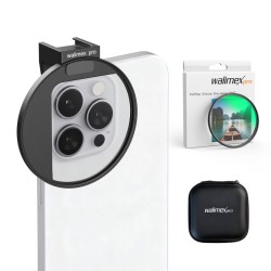 Walimex pro suodatinpidike 67 mm älypuhelimelle polarisaatiosuodatin 67 mm ja Cold Shoe kiinnike