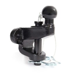 XPOtool Vetopallo 50 mm, 3,5 t vetokyky, teräs, musta, 2-reikäinen kiinnityslevy