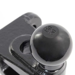 XPOtool Vetopallo 50 mm, 3,5 t vetokyky, teräs, musta, 2-reikäinen kiinnityslevy