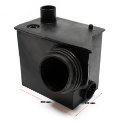 Varaossäiliö 3/1-nostopumpulle 600 W, 250 x 140 x 230 mm, luonnonkumi ja kumi