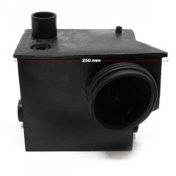 Varaossäiliö 3/1-nostopumpulle 600 W, 250 x 140 x 230 mm, luonnonkumi ja kumi