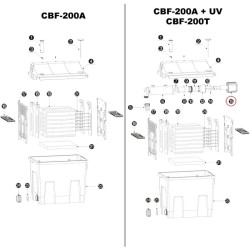 SunSun UV-liitinyksikkö varaosa bio-lampisuodattimille CBF-200, CBF-200T, CBF-200U
