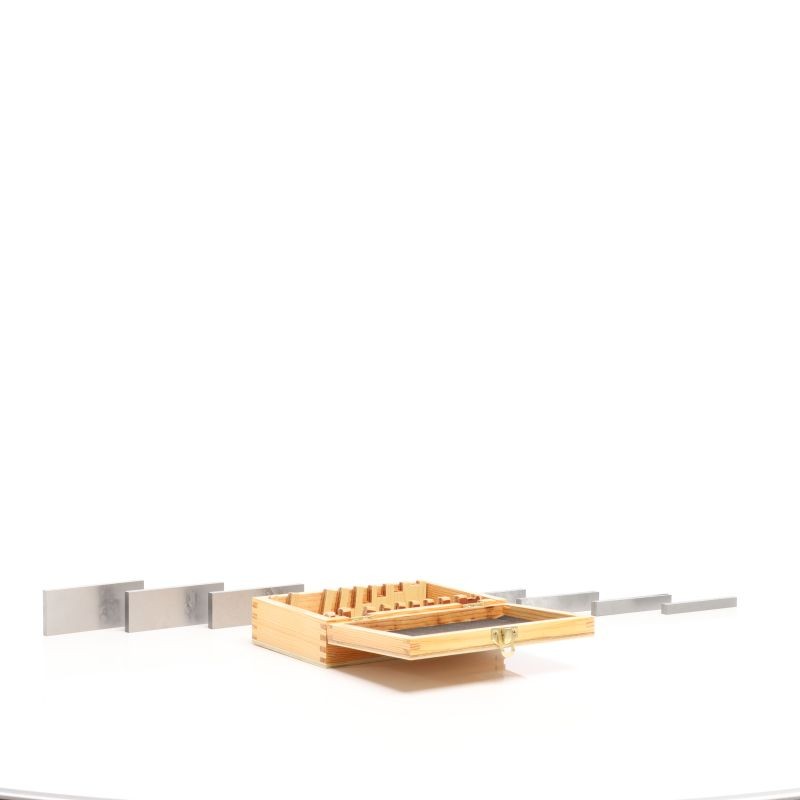 Tarkkuuspalikkasetti 18 kpl (9 paria), 100 mm, työkaluteräs